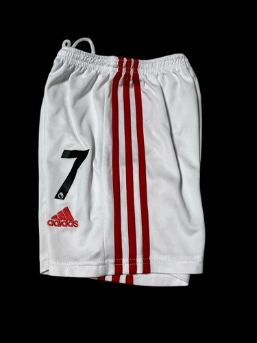 Adidas Manchester United #7 Kids Home Football Shorts Red toddler 2/3 - Picture 4 of 8