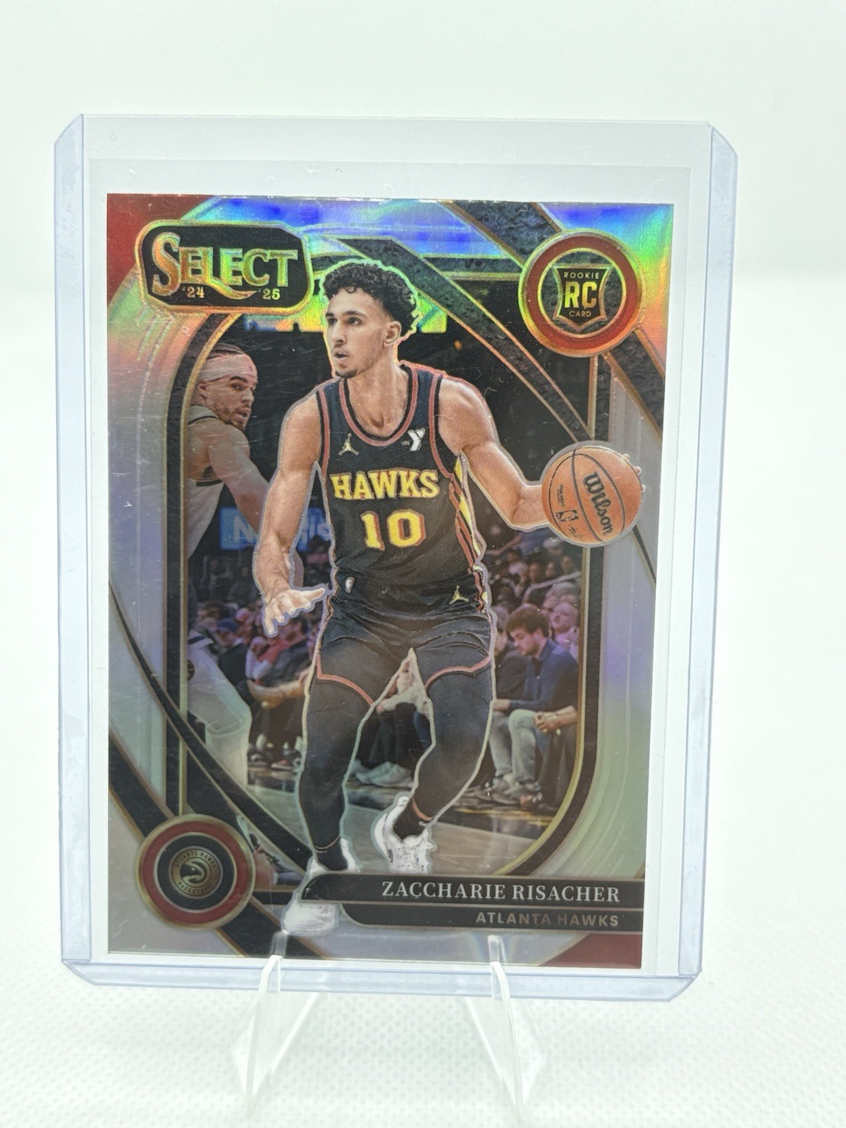 2024-25 Select Zaccharie Risacher Courtside RC Silver Prizm #289 Hawks