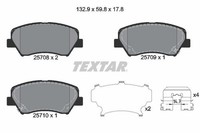 Textar Bremsbelagsatz, Scheibenbremse 2570801 FüR Hyundai KIA