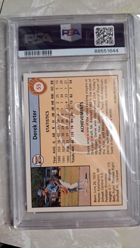 1992 Front Row Draft Picks - #55 Derek Jeter (RC) - Picture 2 of 2