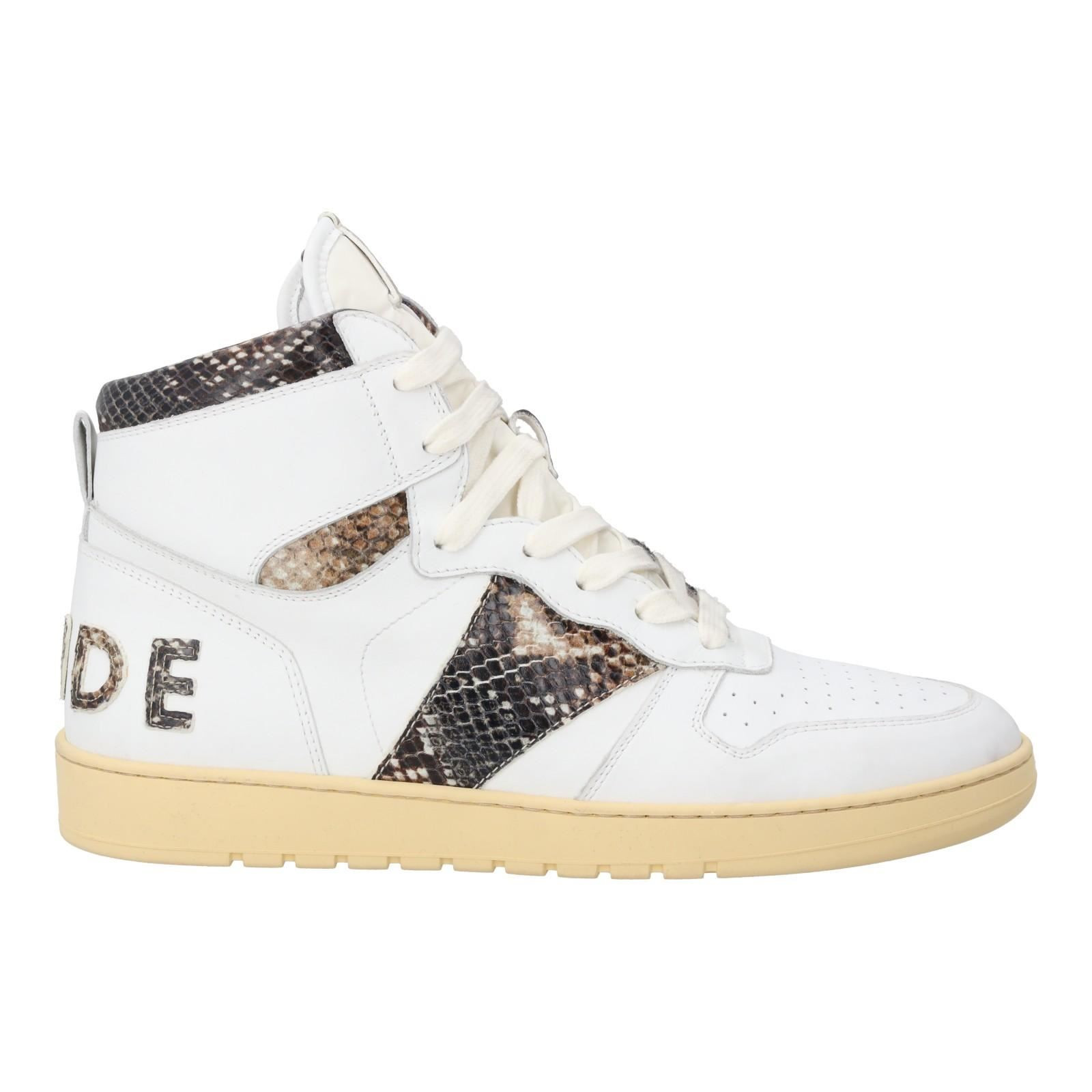 Кроссовки RHUDE Rhecess с высоким берцем White Snake Hi Top Turnschuhe Великобритания 9 Цена 545