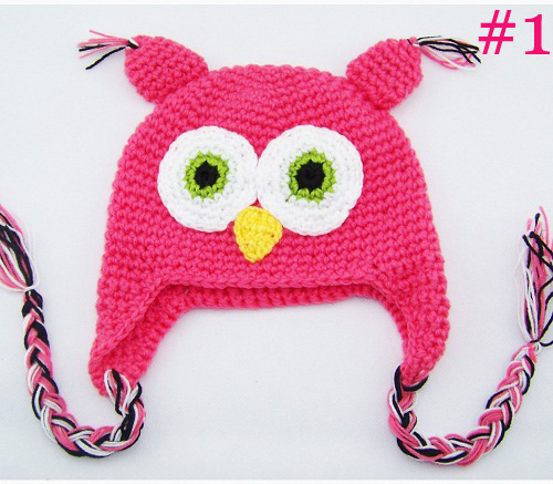 Neues Design, süße Kinder/Baby/Mädchen/Junge Eule Mütze Strickmütze Wollmütze Wintermützen Mütze - Bild 4 von 43
