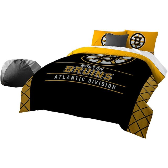 The Northwest Company Boston Bruins Draft Full Queen Comforter