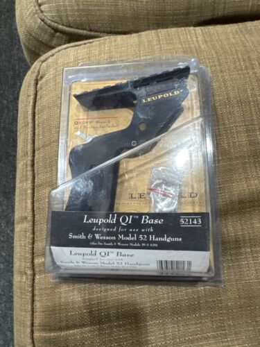 Leupold Smith Wesson 52, 39, 639 scope mount handgun base
