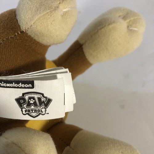 Paw Patrol Rubble Hund Welpe 8 Zoll Spin Master 2016 Stofftier mit Etikett - Bild 5 von 7