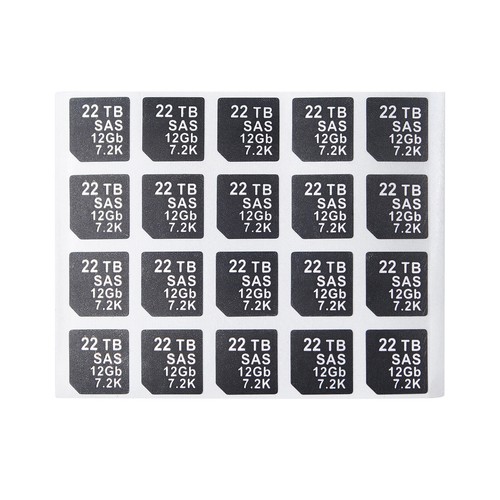 LOT OF 20 Capacity Sticker FOR DELL DXD9H X7K8W 14gen hard disk tray Caddy - Picture 14 of 58