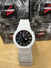 Casio G-Shock GA2100-7A Carbon Core White Resin Rainbow Limited Edition Watch