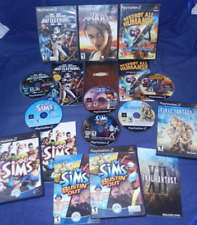 PS2; Star Wars Battlefront 2, Tomb Raider,Destroy All Humans,Sims & Bustin' Out+