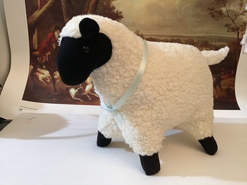  Stuffed Toy Sheep Lamb   9“ Tall  x 16” from Nose to tail.