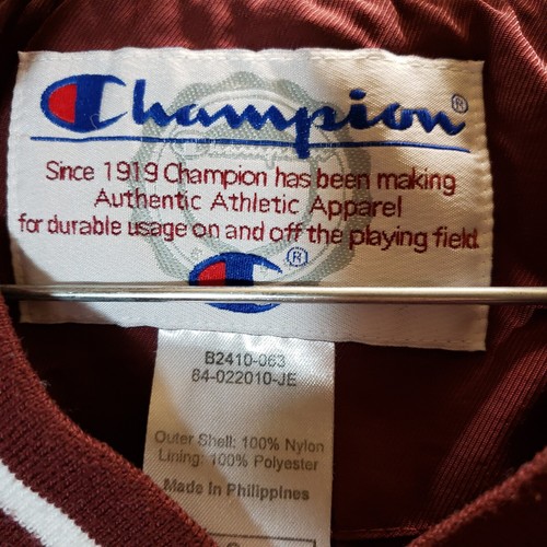 Champion Vintage Anorak Jacke Small Made in Philippines weinrot bestickt - Bild 7 von 9