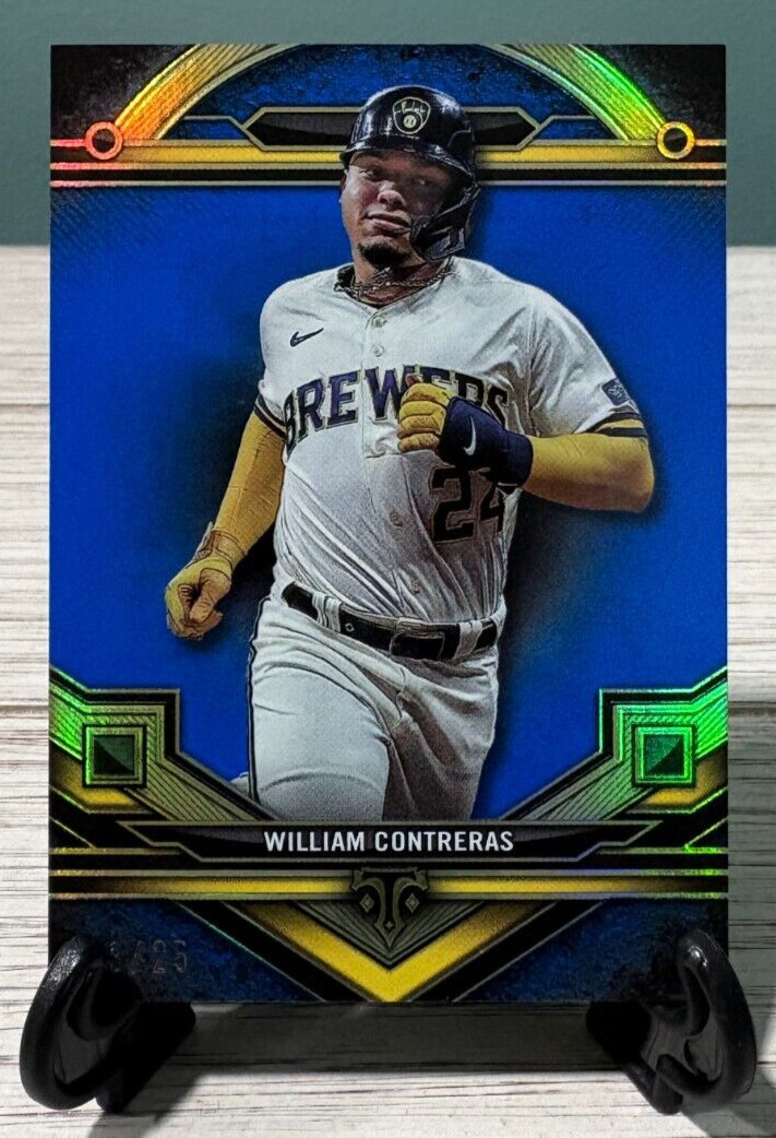 William Contreras 2024 Topps Triple Threads #74 SAPPHIRE /25 - BREWERS