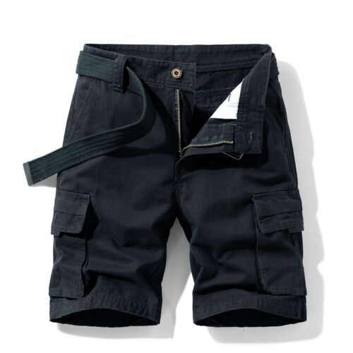 Sommer Herren Freizeit Shorts Multi-Pocket Kampfhose Mid-Waist Cargo Sport Hose - Bild 23 von 26