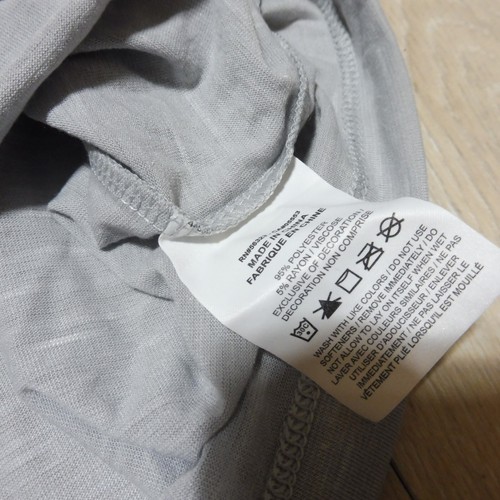 NIKE Womens L LARGE T SHIRT LEGEND DRI-FIT GREY HEATHER CHAMBRAY GYM TRAINING - Picture 6 of 9