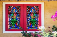 3D People Pattern A108 Window Film Print Sticker Cling Stained Glass UV Sinsin