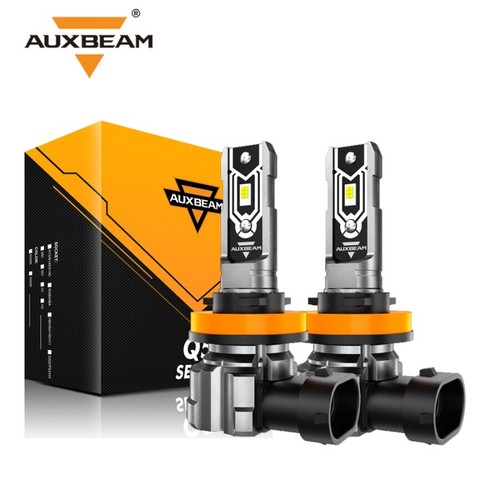 AUXBEAM 60W 20000LM H11 LED Headlight Bulbs Kit High Low Beam 6500K Super Bright - Imagen 14 de 18
