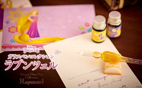 Tangled Rapunzel Disney Glass Pen Collection Ink Post Cards - Picture 3 of 5