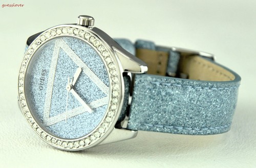NIEUW Horloge GUESS Dames Blue Leder U0819L1 - Picture 5 of 6