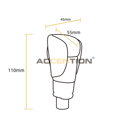 100% Carbon Fiber Gear Shift Knob For Honda Accord 2018-2022 Inspire 2019-2021 - Foto 2 di 10