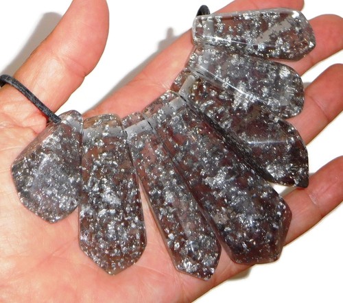 Collana Sobral Argento Metallique Inclusione Accontecencias Perline Artista Made - Foto 7 di 7