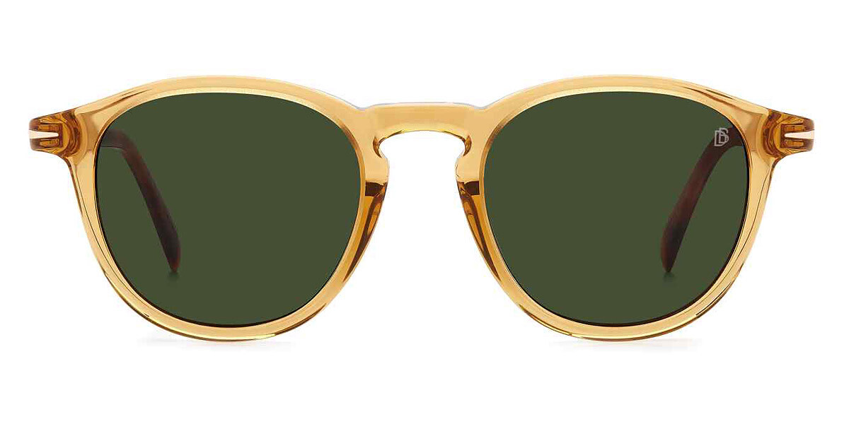 David Beckham DB 1114S Sunglasses Yellow Havana Green 49mm New Authentic