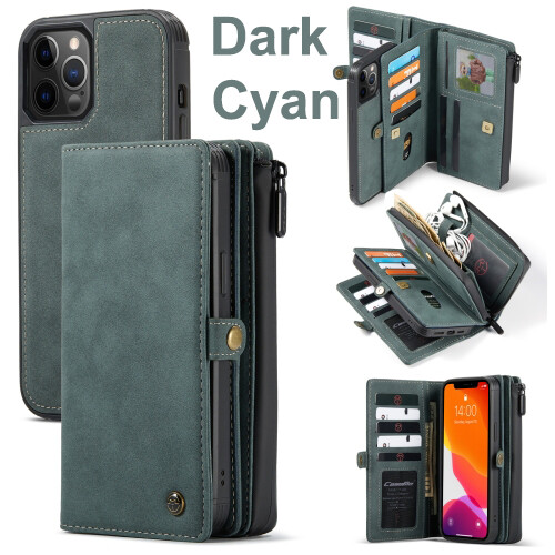 iPhone Flip Leather Case with Card Slot & Holder &Zipper Wallet Multi-functional - Picture 13 of 13
