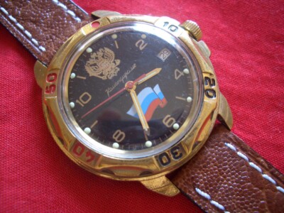 VINTAGE VOSTOK WOSTOK BOCTOK Komandirskie VINTAGE ex UdSSR - Oversize 40mm Gehäuse