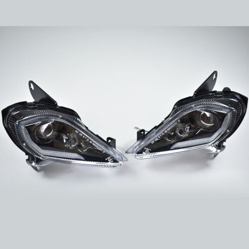 LED Headlight Set For 2004-2024 Yamaha Raptor 700 700R /250/350 YFZ450 Wolverine - Picture 2 of 15