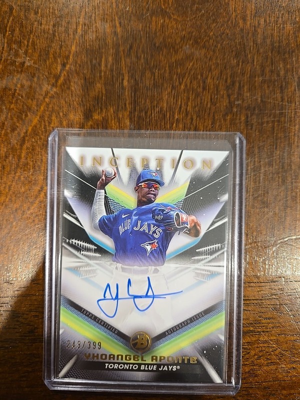 2023 Topps Inception Yhoangel Aponte Autographed Card #ed 249/399