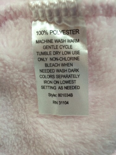 Kim Rogers Intimates Solid Pink Plush Belted Wrap Robe Womens Sz Large - Picture 6 of 10