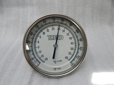 Trend Instruments Model 50 Bimetal Thermometer 5" Back 2.5" stem 1/2 MPT 0/140 F