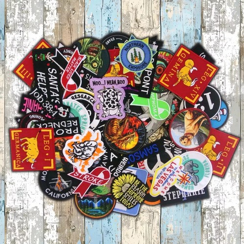 Black Bear & Cub Patch Embroidered Iron-on Applique Animal Badge, Moon, Nature - Afbeelding 8 van 16