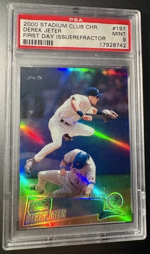 2000 Stadium Club Chrome First 1st Day Refractor Derek Jeter /25 PSA 9 MINT