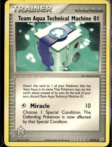 2004 EX Team Magma & Team Aqua 79/95 Team Aqua Technical Machine 01 - Picture 1 of 2