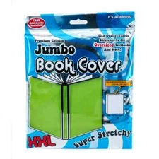 XXL Jumbo Stretch-To-Fit Book Cover-Fits Book Size Up To 10" x 15"-Lime