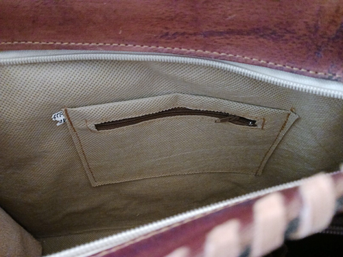 Bonito Bolso de Mano Organizador de Cuero Marrón Tooled Bolso de Hombro Cartera Corazón y Alas - Imagen 14 de 14