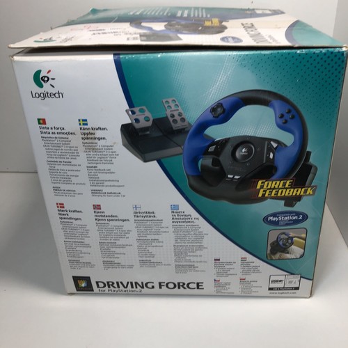 Logitech Driving Force Feedback Racing Wheel Playstation PS2 PC PS3 Tested Boxed - Picture 13 of 13