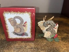 Department 56 Christmas Chicken Ornament on Number "3",   56.94795