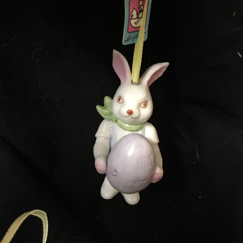 Kathe Wohlfahrt Laura Andersen Rare Porcelain Bunny Easter Ornaments Le Pastel - Picture 5 of 9