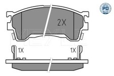 Bremsbelagsatz, Scheibenbremse Meyle 025 218 2717 für CITROËN PEUGEOT