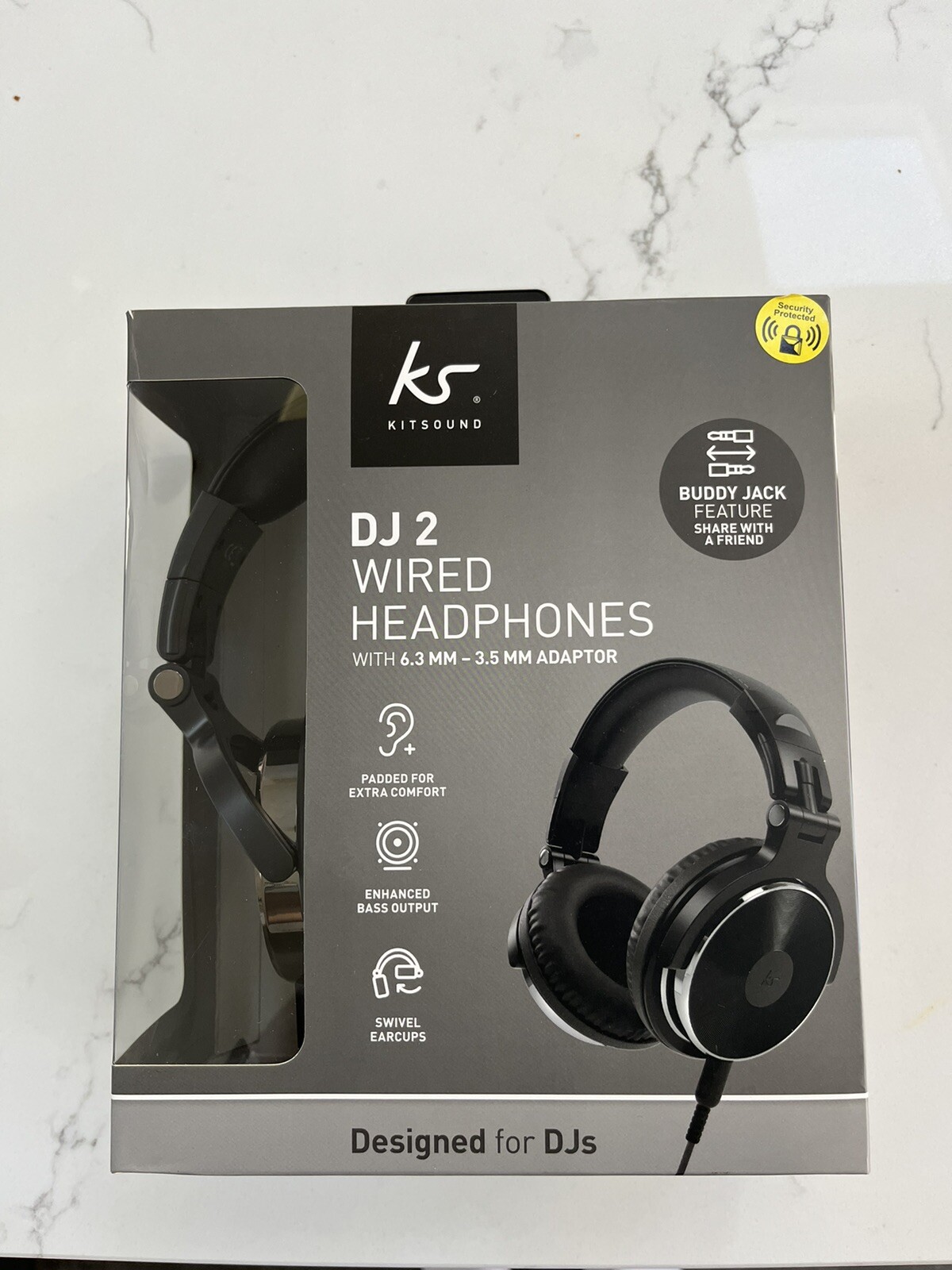 KitSound+DJ+2+Over+the+Ear+Headphone++Black for sale online eBay