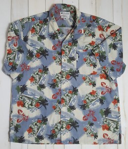 Columbia-Hawaiian-Shirt-Large-Short-Sleeve-Mens-Relaxed-Button-Down-Aloha-Camp
