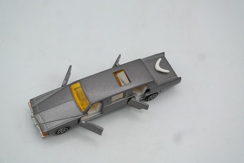Vintage MAJORETTE Cadillac Limo Gray Limousine Loose MINT 1/58 5" Long 1990's - Picture 7 of 7