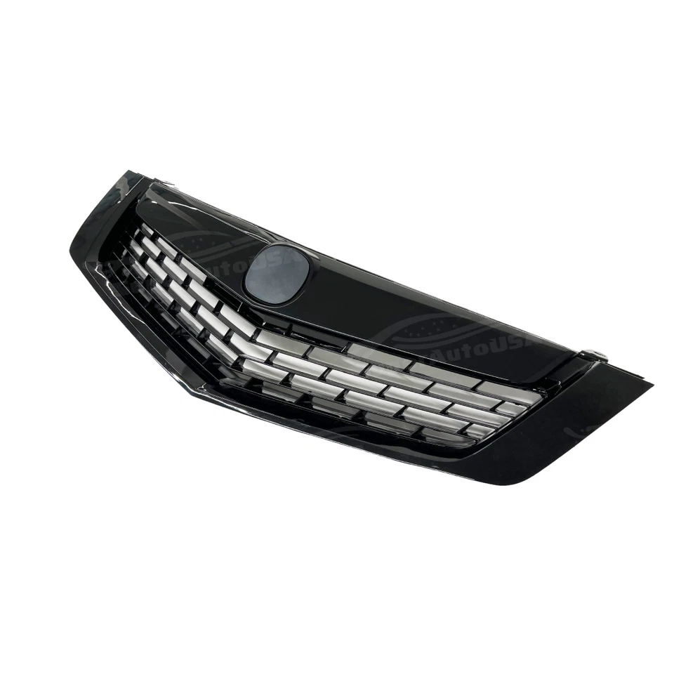 Conjunto de rejilla de parachoques de parrilla superior delantera negro brillante para Acura TSX 2009-2010 Foto 2 de 4