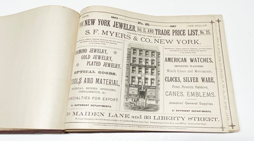 1887 NY Jeweler Trade Catalog, huge 250 pages, thousands of illustrations - Picture 2 of 13