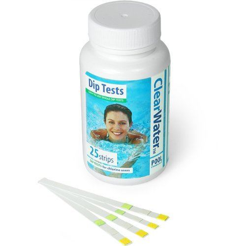 Clearwater Dip Test Strips 25 Spa Swimming Pool Hot Tub Home Chemicals