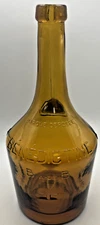 Dom B & B Benedictine Bottle Amber Brown Liquor Wine Marques Deposees empty Gift