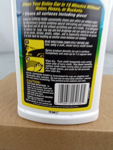 Vintage Collectible Armor All Car Express Wash Waterless 90s 16 Oz - Picture 5 of 8