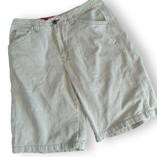 GUESS 100% cotton shorts men’s 33 tan beige casual cargo - Picture 1 of 11