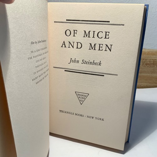 Of Mice And Men by John Steinbeck 1939 Triangle film tie-in 15th printing NF/VG+ - Picture 7 of 8