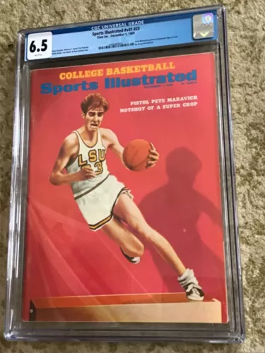 sports Illustrated 1969 Pete Maravich CGC 6.5 4th ( tie) of 8 graded